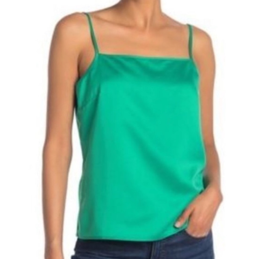 NWT J. Crew silky green (bright patina) cami top Size S